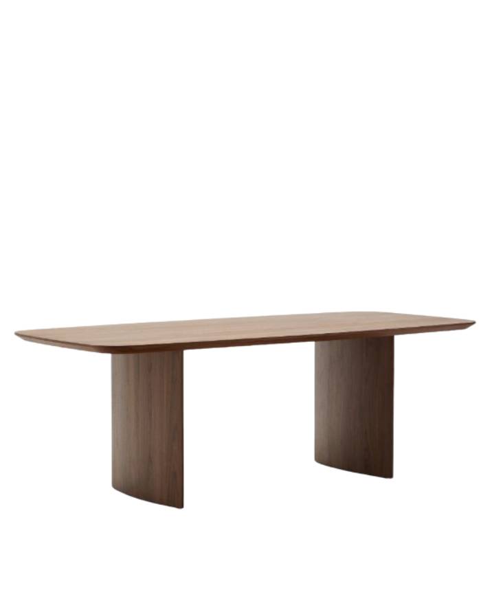 LITTO Table  à manger  en placage de noyer 240 x 100 cm