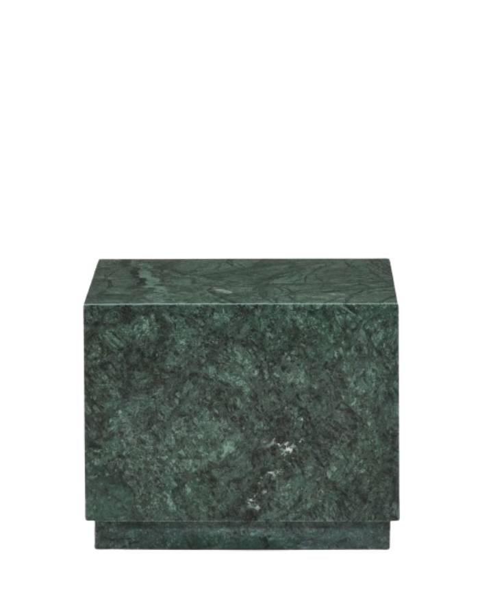 TABLE AUXILIAIRE SOREIN EN MARBRE VERT 50 X 50 CM