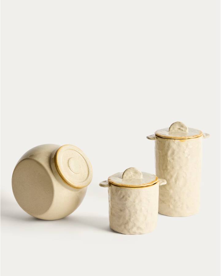 POT BELOR EN CERAMIQUE BLANCHE 22 CM