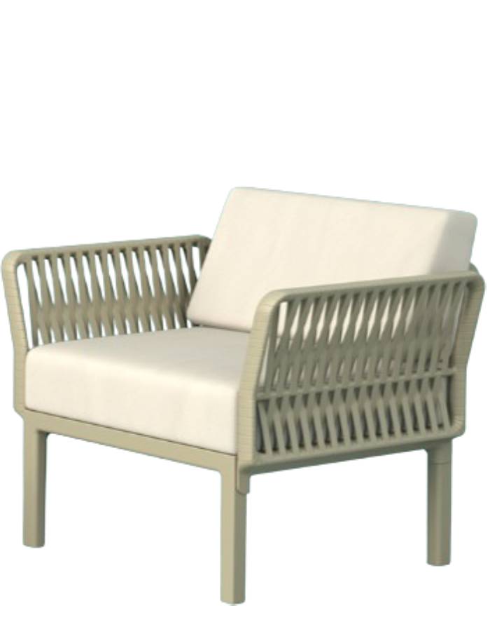 PORTOFINO LOUNGE ARMCHAIR TAUPE
