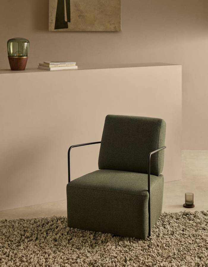FAUTEUIL GAMER VERT ET METAL AVEC FINITION NOIR MAT