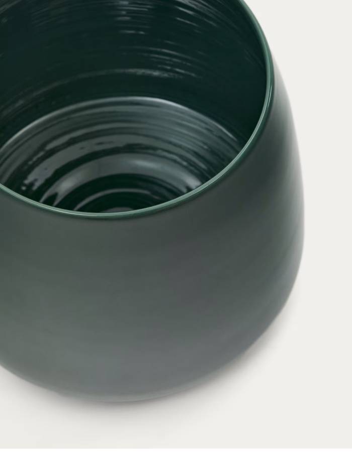 SIBLA Vase  en céramique verte 16 cm